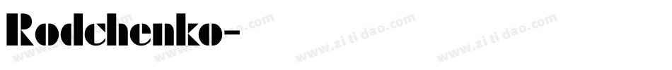 Rodchenko字体转换