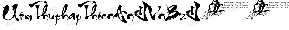 UtmThuphapThienAn-VnBz字体转换