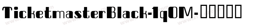 TicketmasterBlack-1qOM字体转换