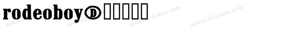 Rodeoboy字体转换