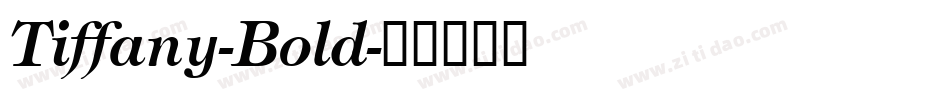 Tiffany-Bold字体转换