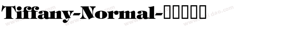 Tiffany-Normal字体转换
