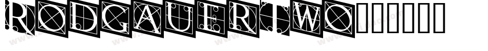 RodgauerTwo字体转换