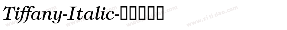 Tiffany-Italic字体转换
