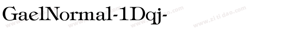 GaelNormal-1Dqj字体转换