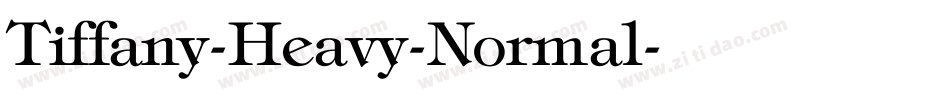 Tiffany-Heavy-Normal字体转换