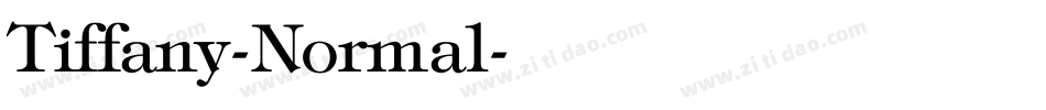 Tiffany-Normal字体转换