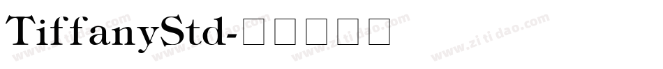 TiffanyStd字体转换