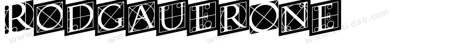 RodgauerOne字体转换