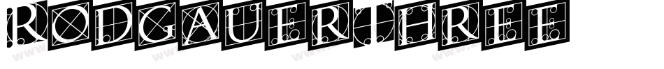 RodgauerThree字体转换