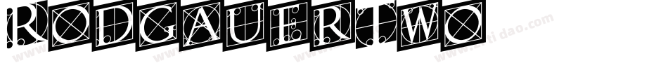 RodgauerTwo字体转换