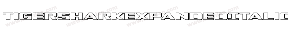TigersharkExpandedItalic-w7Z2字体转换