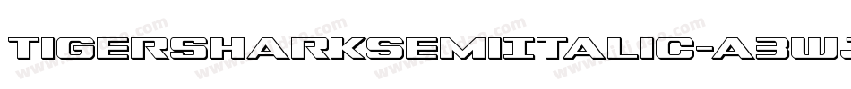 TigersharkSemiItalic-a3wJ字体转换