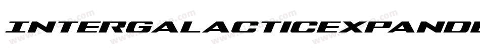 IntergalacticExpandedItalic-1WgB字体转换