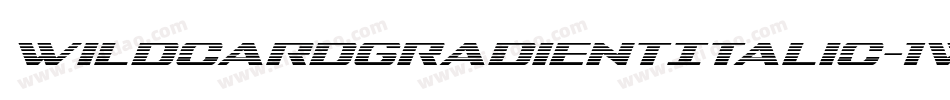 WildcardGradientItalic-1WeB字体转换