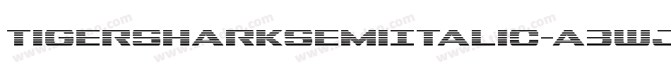 TigersharkSemiItalic-a3wJ字体转换