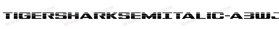 TigersharkSemiItalic-a3wJ字体转换