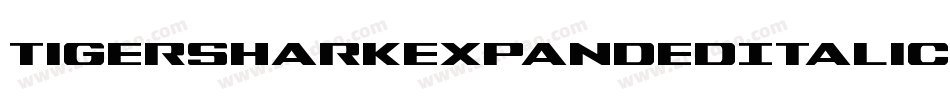 TigersharkExpandedItalic-w7Z2字体转换