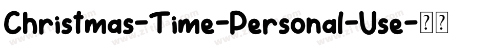 Christmas-Time-Personal-Use字体转换