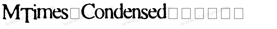MTimes-Condensed字体转换