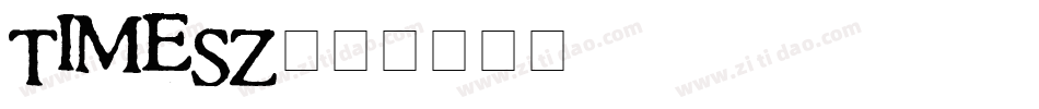 TIMESZ字体转换