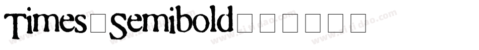 Times-Semibold字体转换