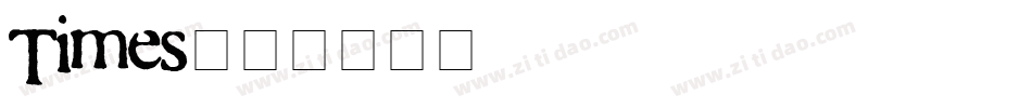 Times字体转换