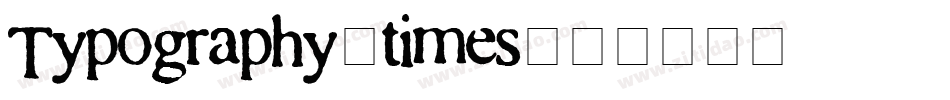 Typography-times字体转换