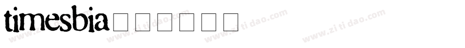 timesbia字体转换