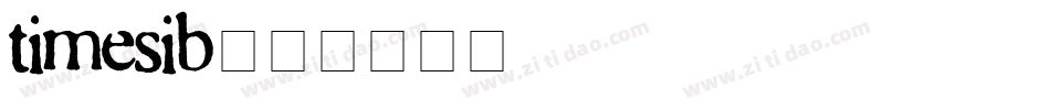 timesib字体转换