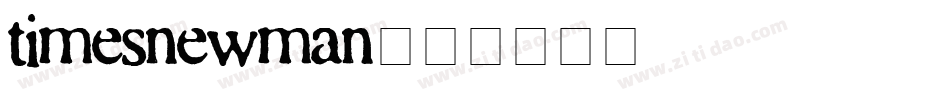 timesnewman字体转换