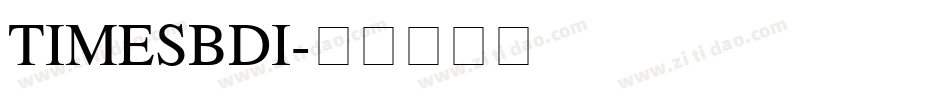 TIMESBDI字体转换