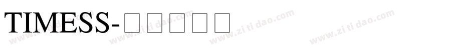 TIMESS字体转换