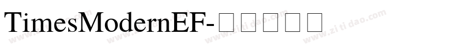 TimesModernEF字体转换