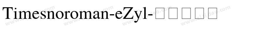 Timesnoroman-eZyl字体转换
