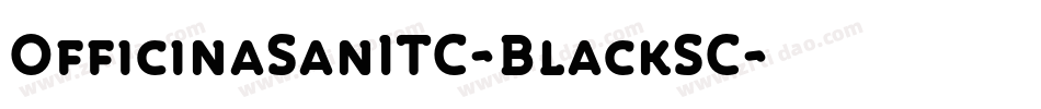 OfficinaSanITC-BlackSC字体转换