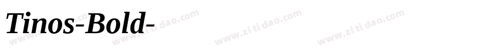 Tinos-Bold字体转换