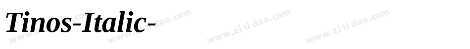 Tinos-Italic字体转换