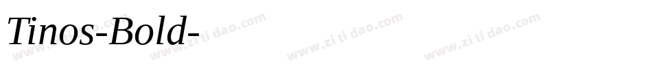 Tinos-Bold字体转换