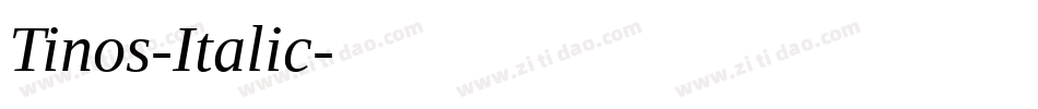 Tinos-Italic字体转换