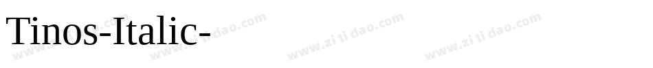 Tinos-Italic字体转换