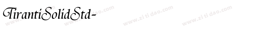 TirantiSolidStd字体转换