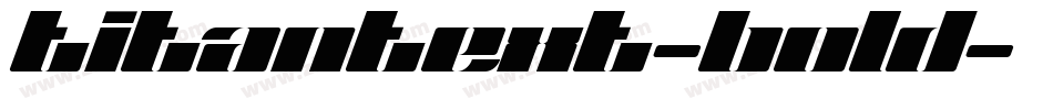 TitanText-Bold字体转换