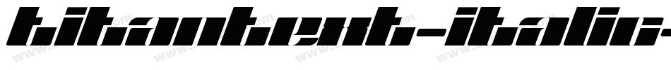 TitanText-Italic字体转换