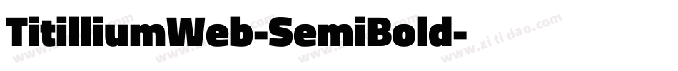 TitilliumWeb-SemiBold字体转换