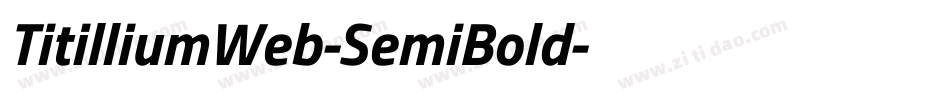 TitilliumWeb-SemiBold字体转换
