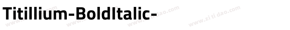 Titillium-BoldItalic字体转换