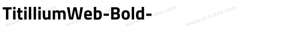TitilliumWeb-Bold字体转换