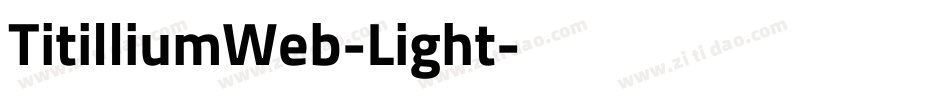 TitilliumWeb-Light字体转换