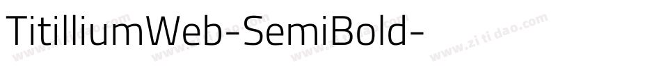 TitilliumWeb-SemiBold字体转换